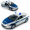 PEUGEOT COUPE 407 POLICJA MODEL METAL WELLY 1:34